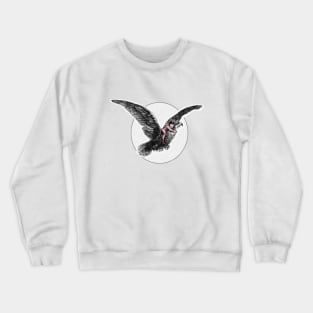 Boy flying on bird Crewneck Sweatshirt